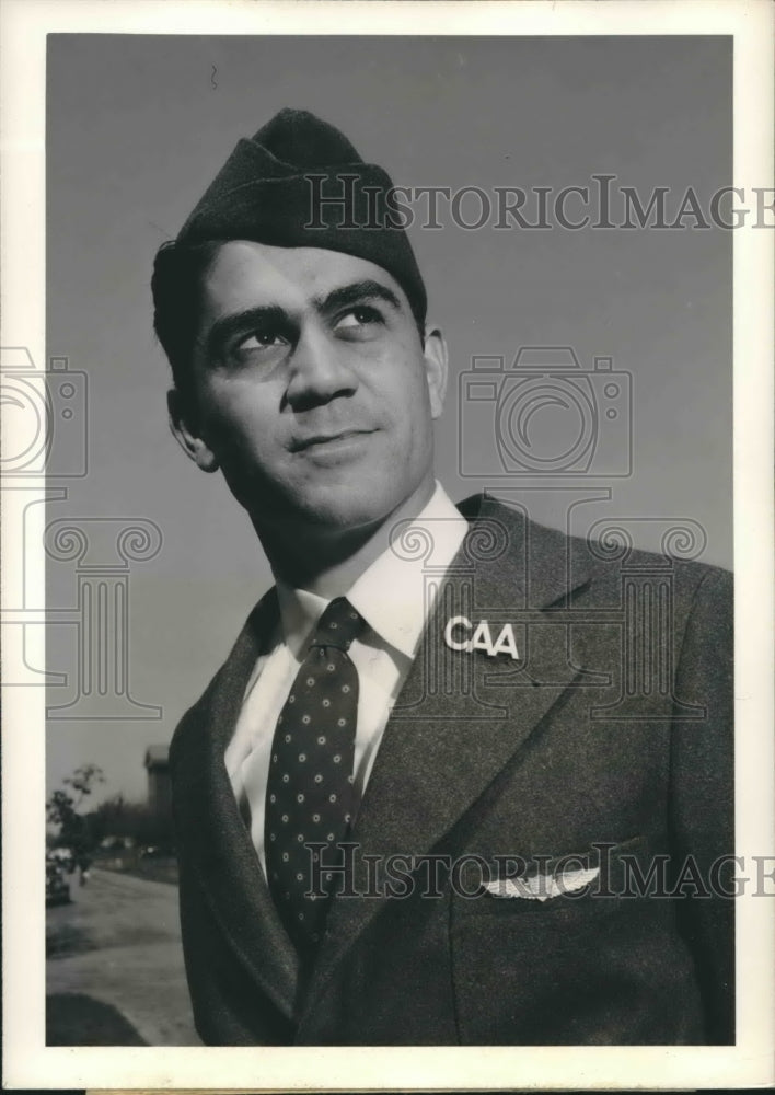 Press Photo Louis Theodore Jahn of Texas CAA War Trainee Service - sba09604