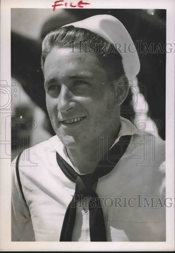 1941 Press Photo William L Anderson Serving Aboard Cruiser U.S.S. Ball River- Historic Images