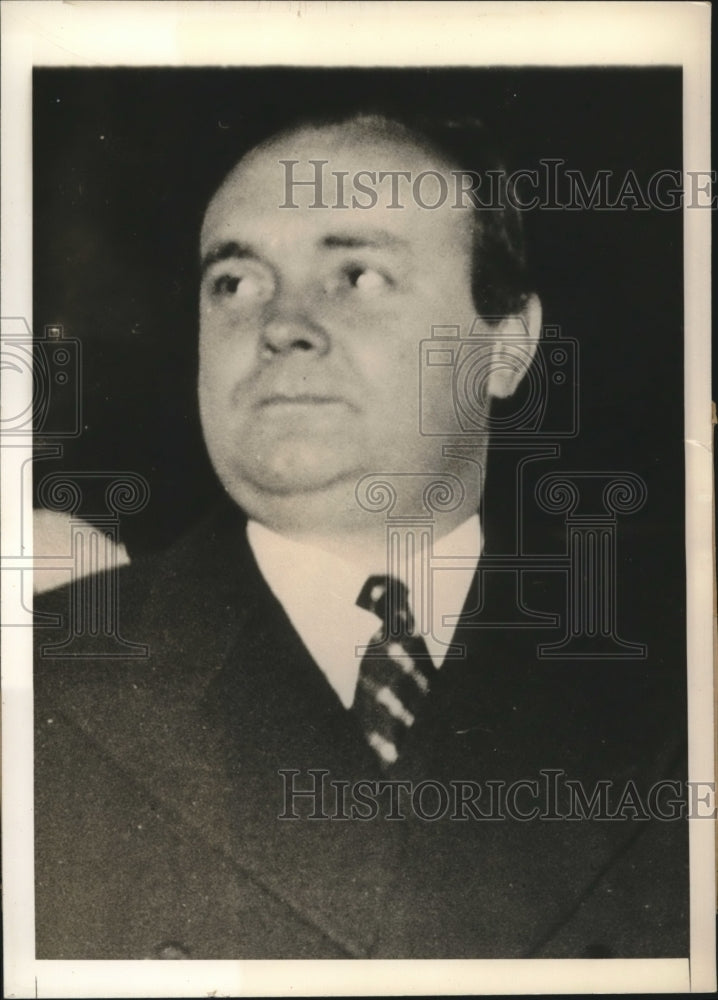 1939 Press Photo Paul Spaak, Belgian Premier was beaten by demonstrators- Historic Images