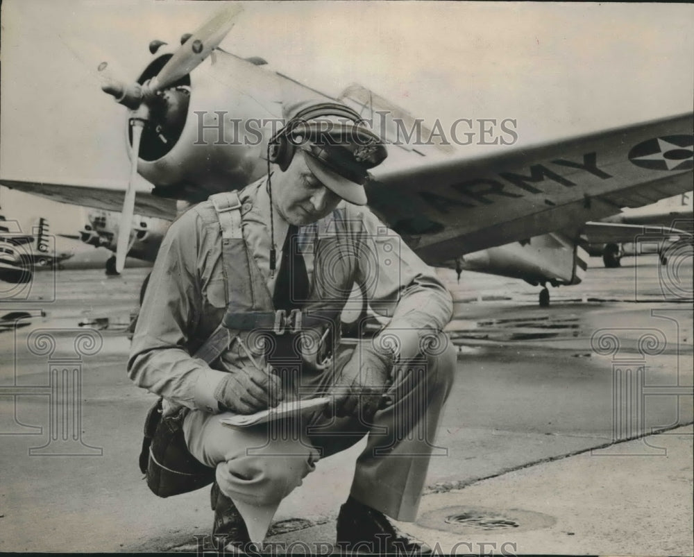 1940 Press Photo Captain Samuel H. Harris, Jr., United States Army Air Corps- Historic Images