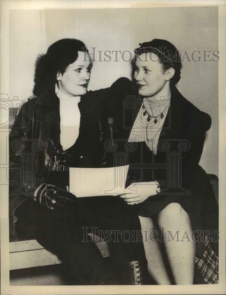 1940 Press Photo Norma and Jennie Trimble, two of the three wives of Floyd