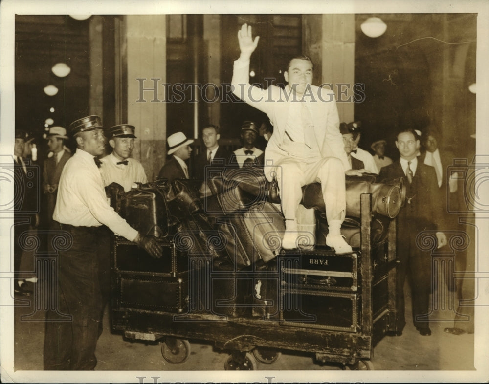 1934 Press Photo Barney Ross, world welter weight champion arrives in New York- Historic Images