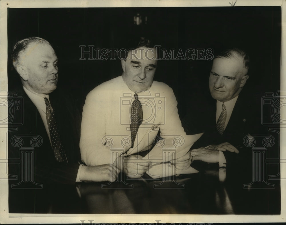 1933 Press Photo Intentional Christian Endeavor Society officers at Convention- Historic Images
