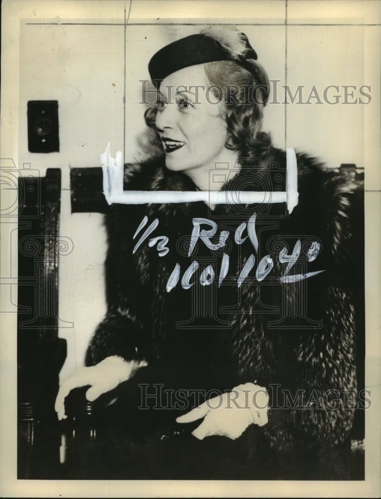 1938 Press Photo Edna Clasky Dunham wins divorce from Phil Plant in CT
