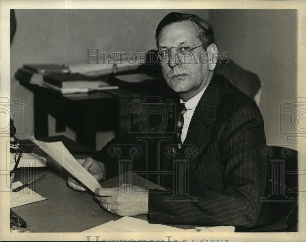 1937 Press Photo Russell Blaisdell-hospital head where Robert Irwin was cured
