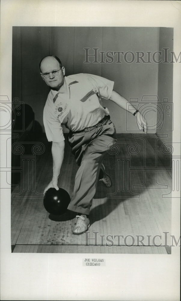 Press Photo Bowler Joe Willman of Chicago Illinois - sba11384- Historic Images