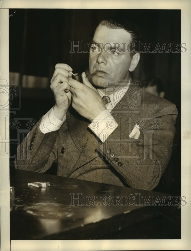 1939 Press Photo Neil Howard Ness testifies before Dies Committee on Bund Trials