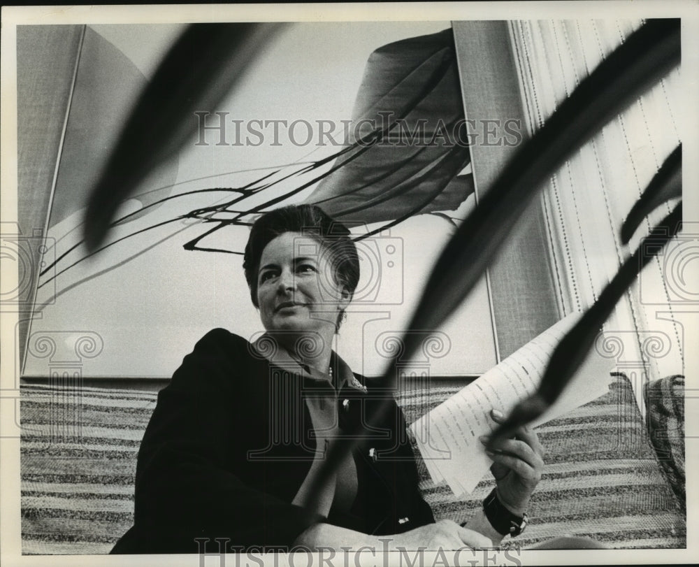 1971 Press Photo Nancy Hanks Chairman of National Endowment for the Arts- Historic Images