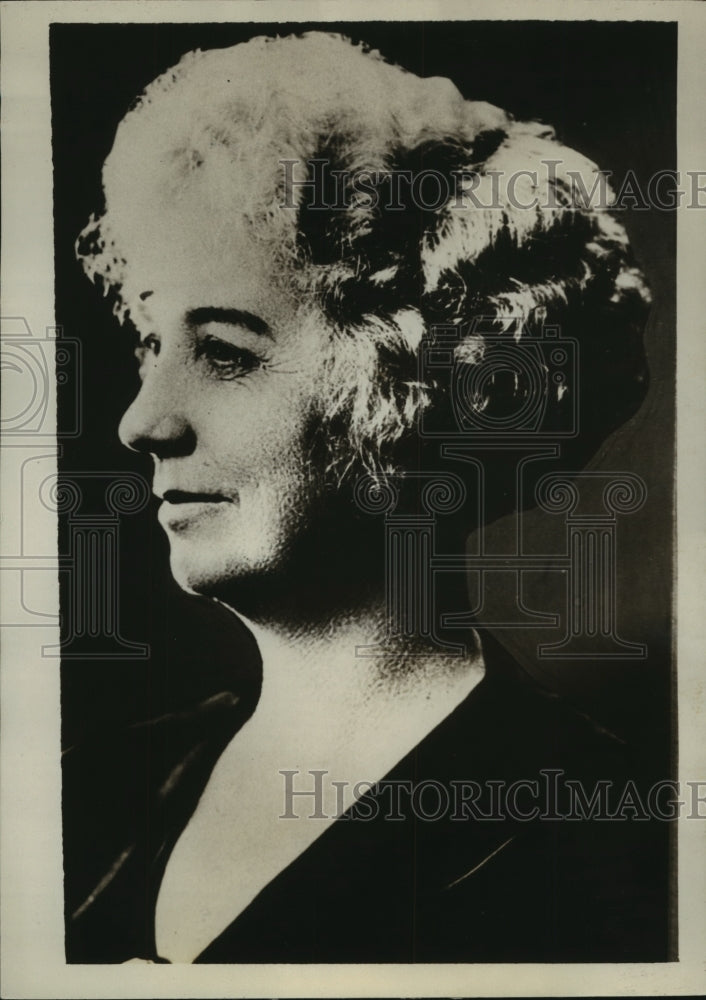 1933 Press Photo Mrs JE King of San Antonio TX on Governor's personal staff