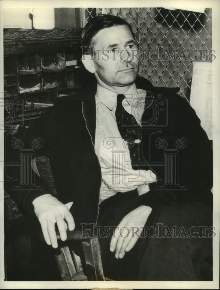 1938 Press Photo Mr. Wesley Randall who was charged of kidnapping his wife
