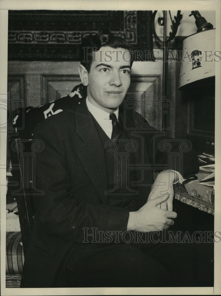1931 Press Photo John Quillan Tilson Jr son of TN Congressman at Yale University