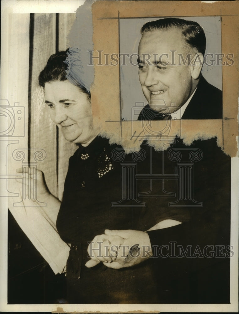 1938 Press Photo Senator Alexander Wiley of Wisconsin and wife - sba13563