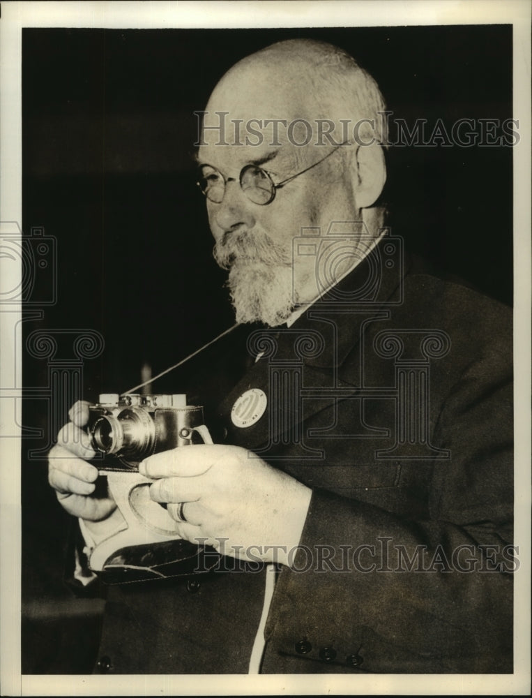 1935 Press Photo Professor Wolmar Fellenius at the Third World Power Conference