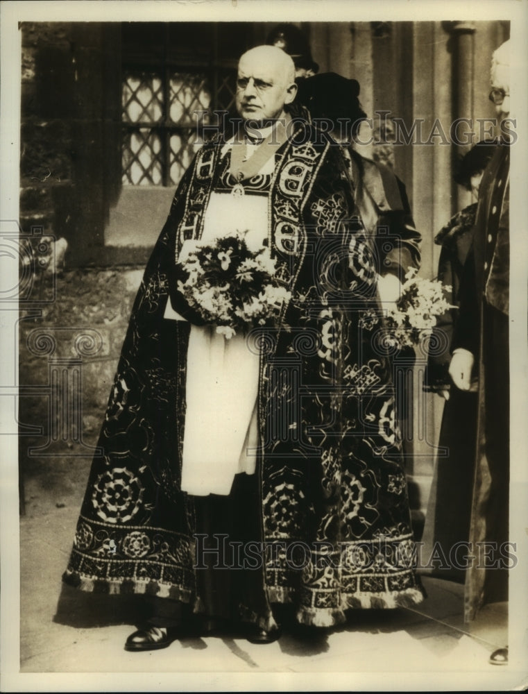 1934 Press Photo The Reverend Foxley Norris will officiate the Royal Wedding