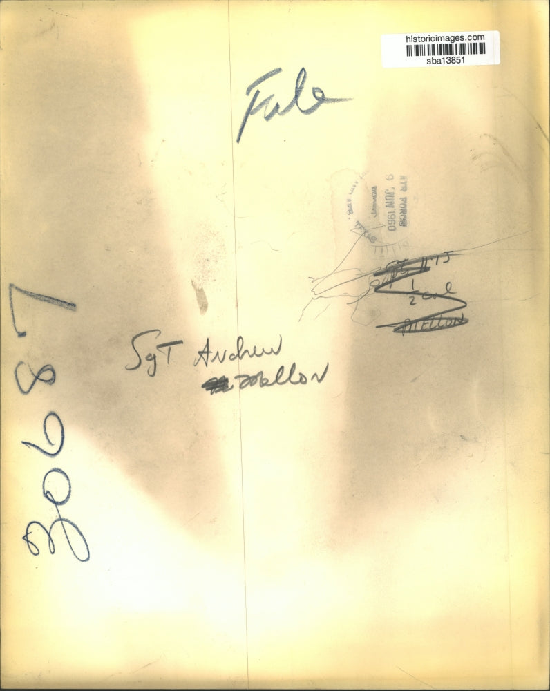 1960 Press Photo Sgt Andrew Mellon & two other military men - sba13851