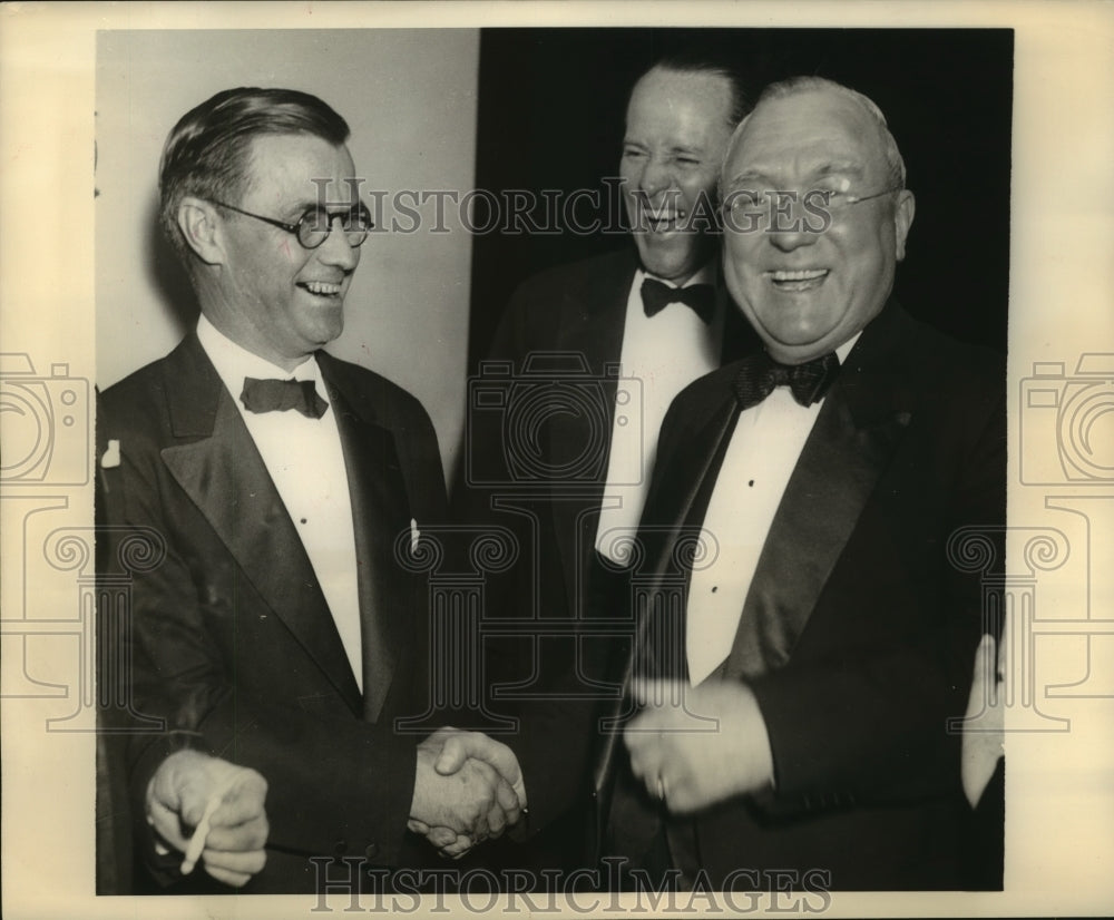 1936 Press Photo Ga Gov Eugene Talmadgem Baltimore Mayor Howard Jackson