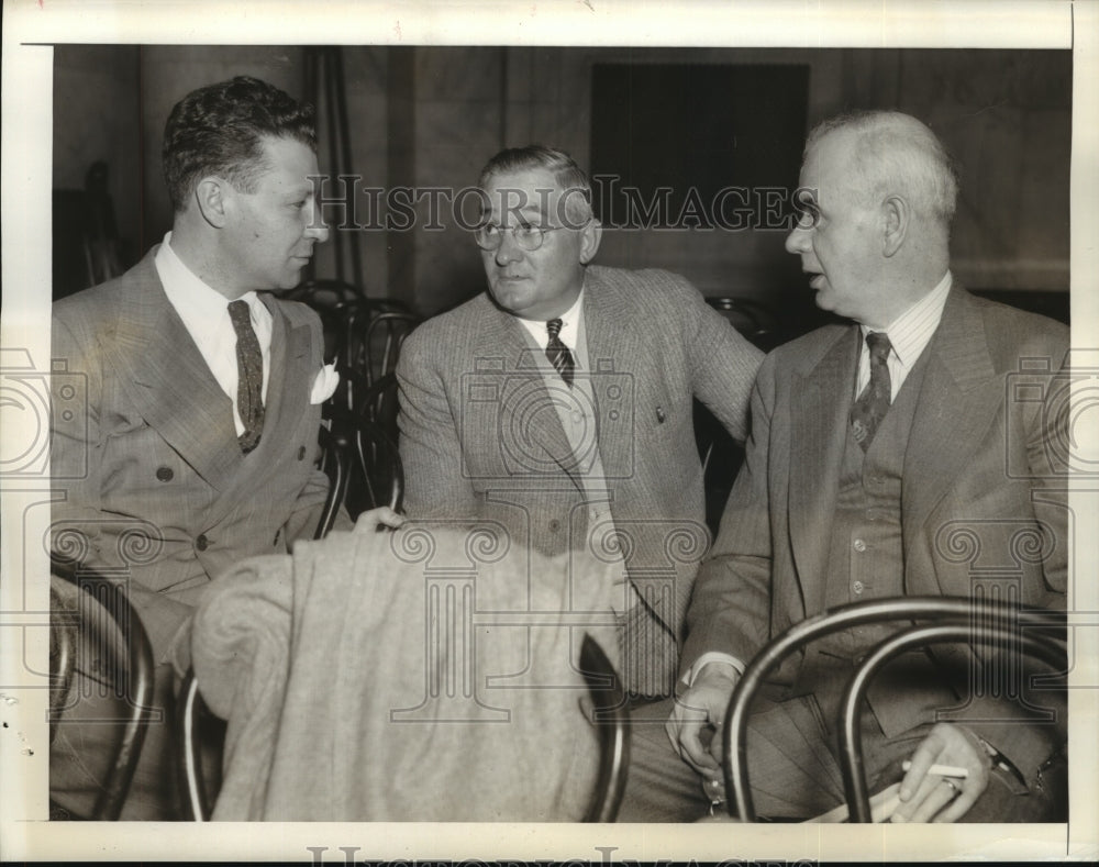 1940 Press Photo C.I.O Officials heard testimony by Senate Monopoly Committee