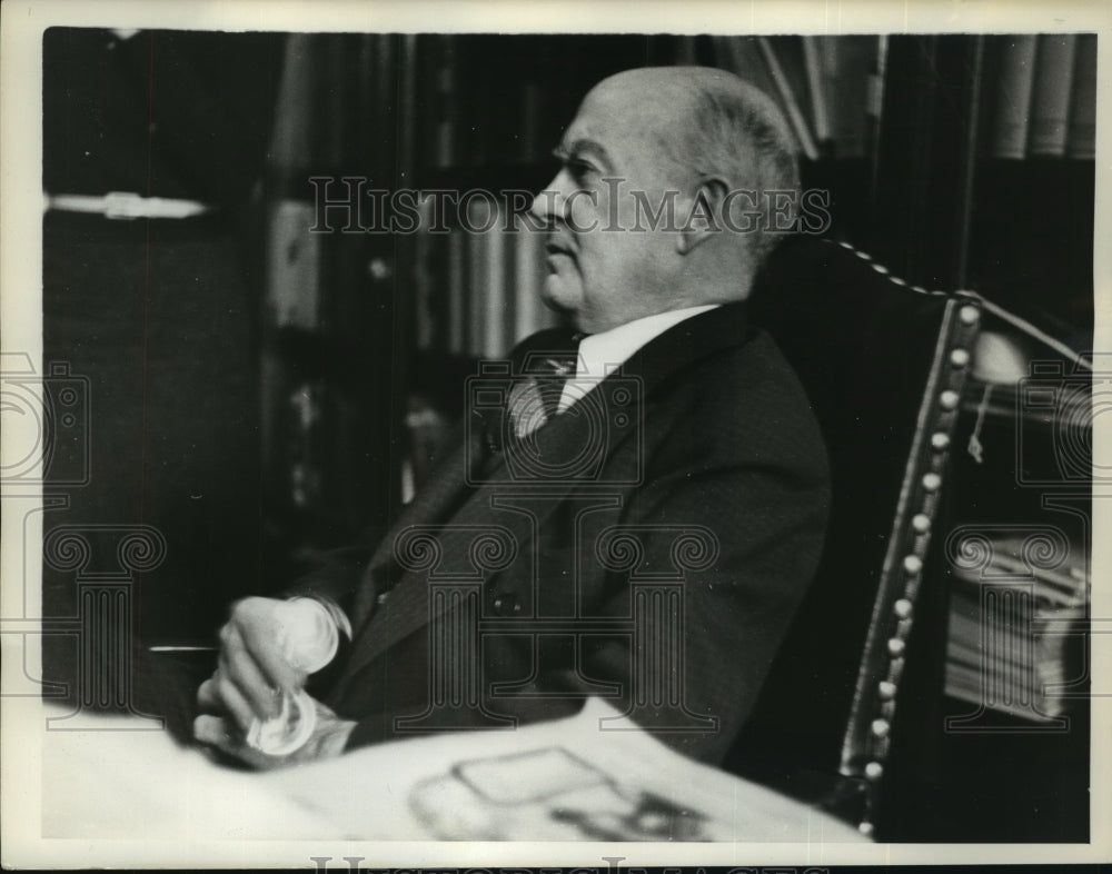 1937 Press Photo Rep.Hatton W.Sumners Chairman of House Judiciary Committee