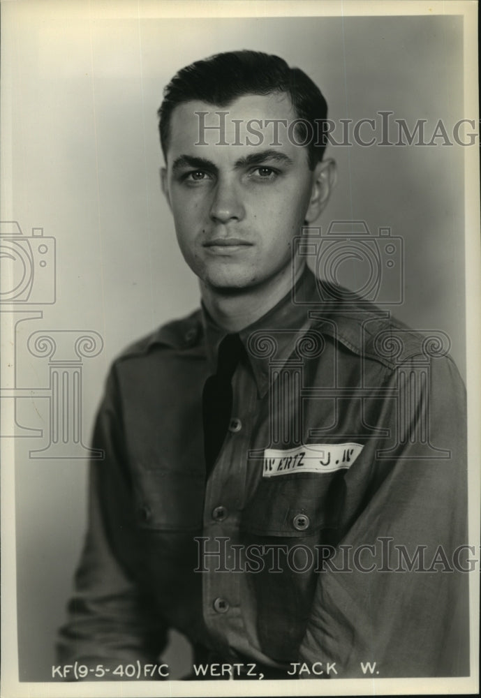 Press Photo A portrait of Jack Wertz - sba15739- Historic Images
