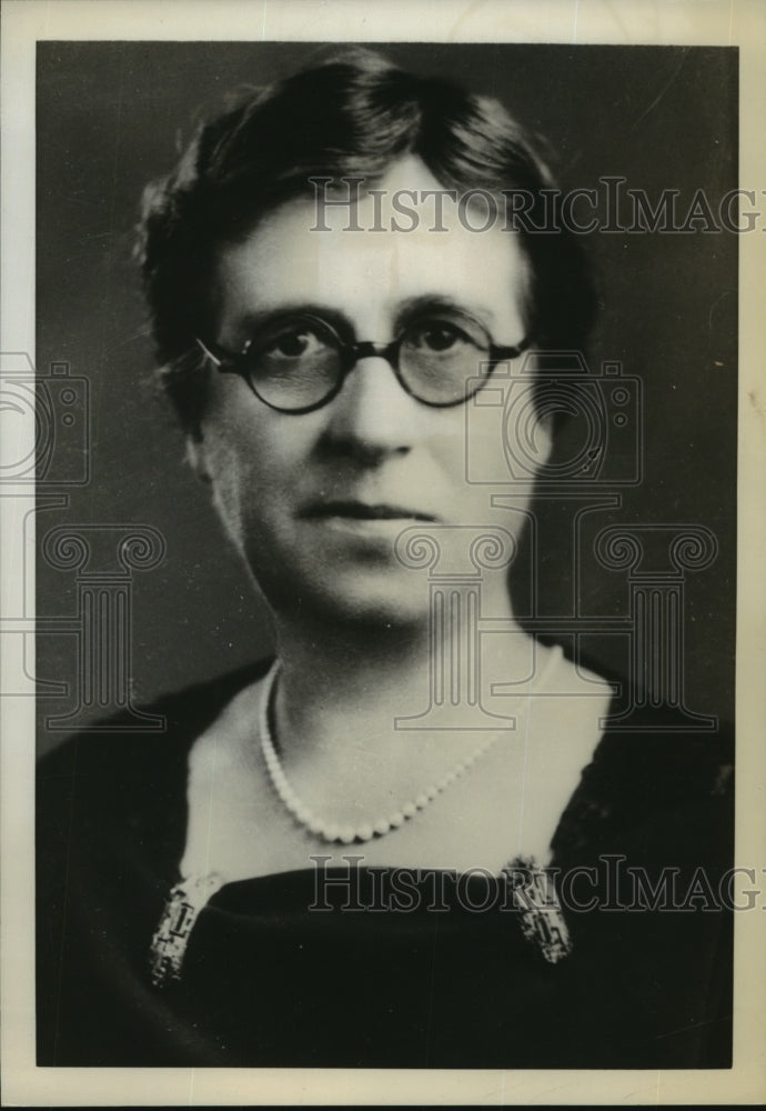 1939 Press Photo Ms. Dingman head of a women's organization being held in Italy
