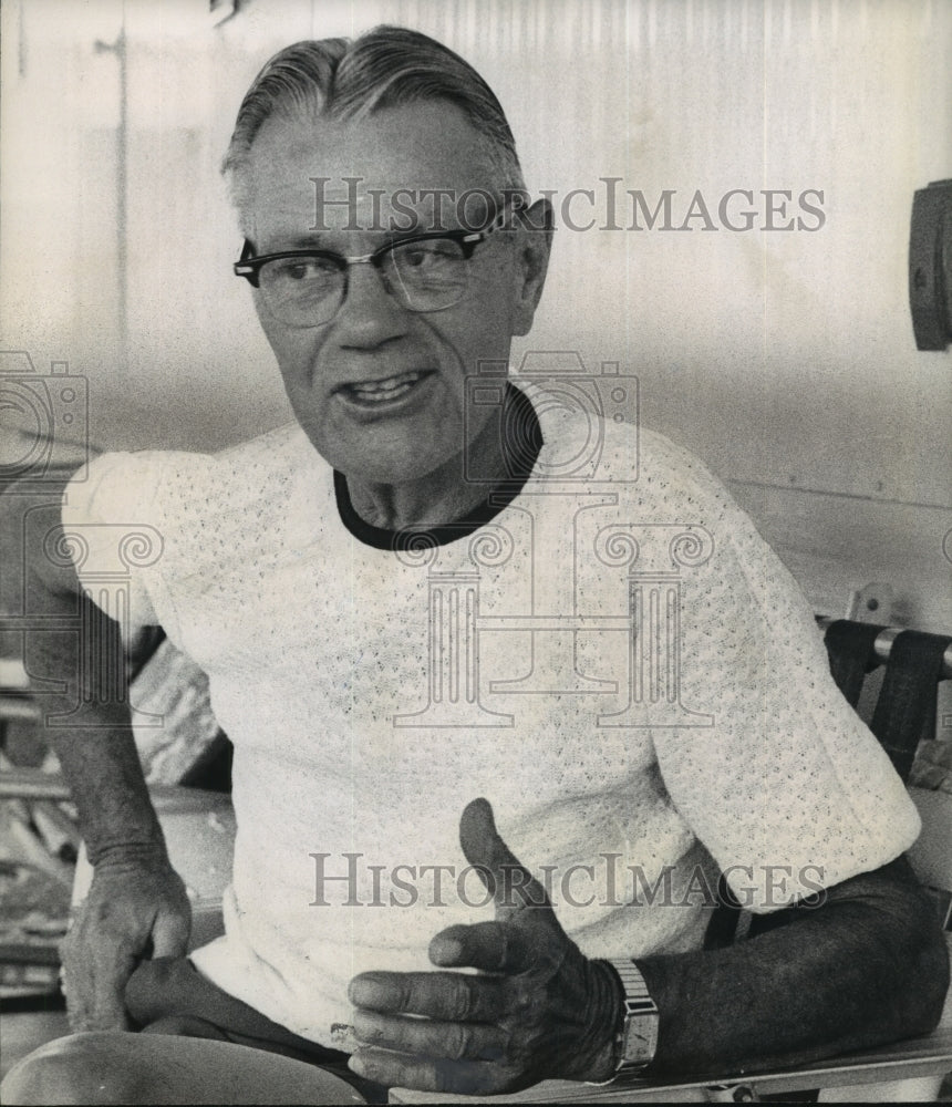 Press Photo A portrait of Edwin Century Basinais - sba15828