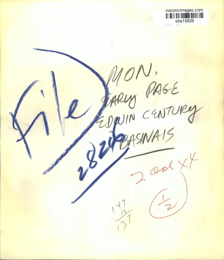 Press Photo A portrait of Edwin Century Basinais - sba15828