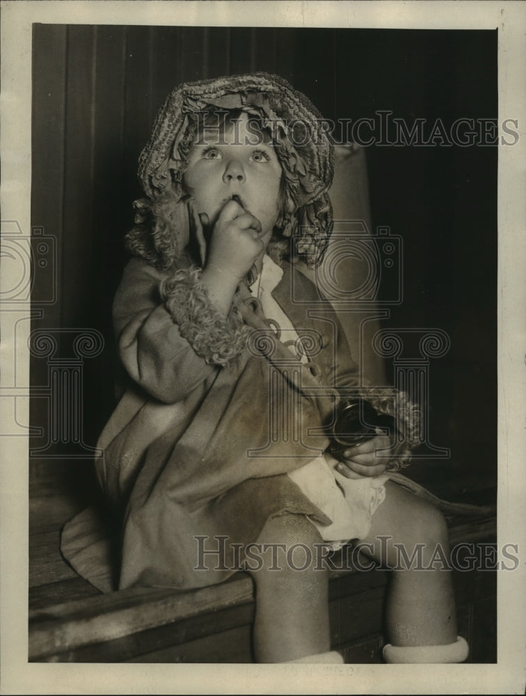 1924 Press Photo Rosebud Young of New York Whose Parents are in a Custody Battle- Historic Images