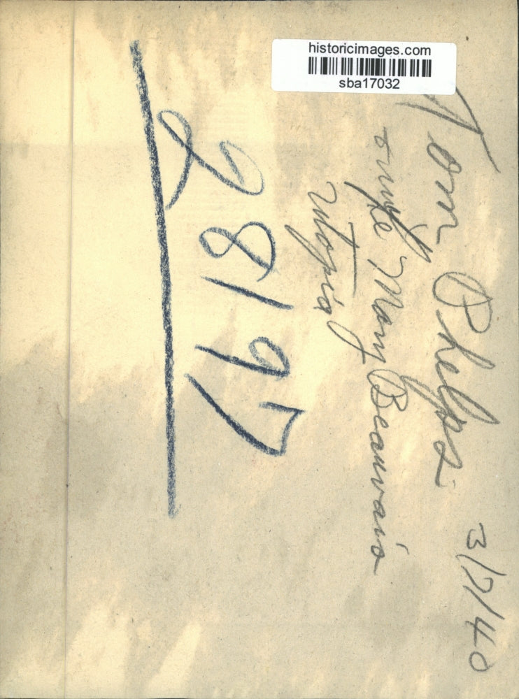 1940 Press Photo Tom Phelps and wife Mary - sba17032