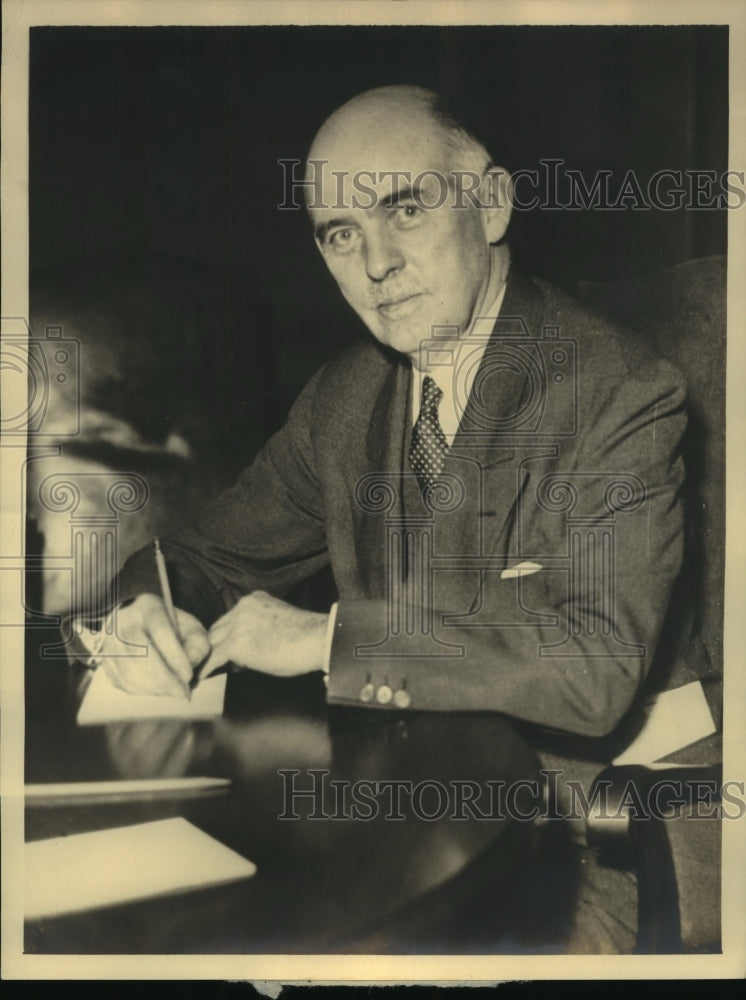 1933 Press Photo Walter McLucas was named new head of National Bank of Detroit