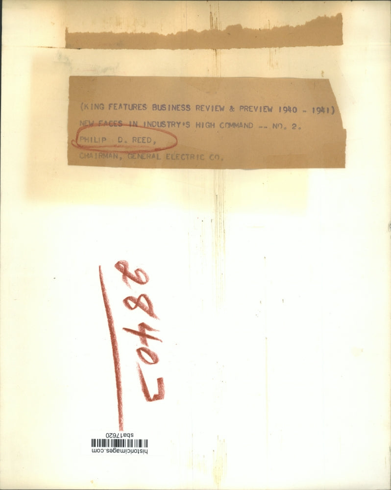 1940 Press Photo Chairman of General Electric Co., Philip D. Reed - sba17620