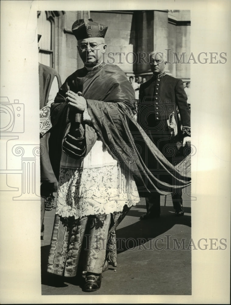 1939 Press Photo Rodrigue Cardinal Villeneuve Patrick Cardinal Hayes' funeral