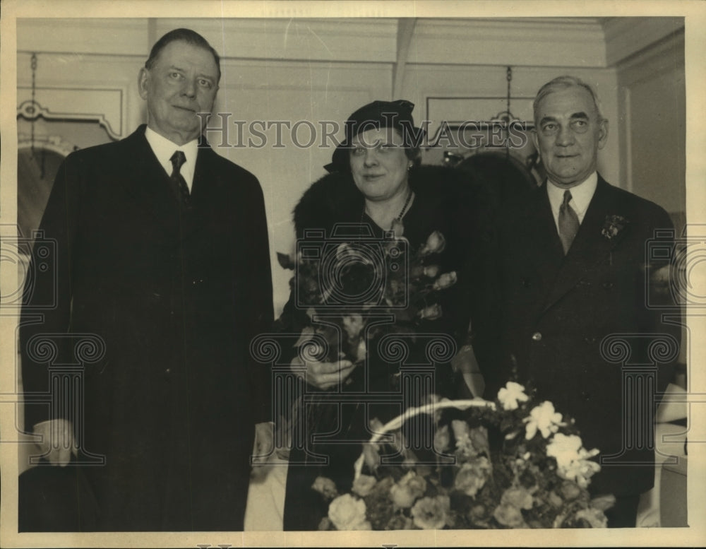 1933 Press Photo Supreme Officers of the Knights Templar aboard Liner Mariposa
