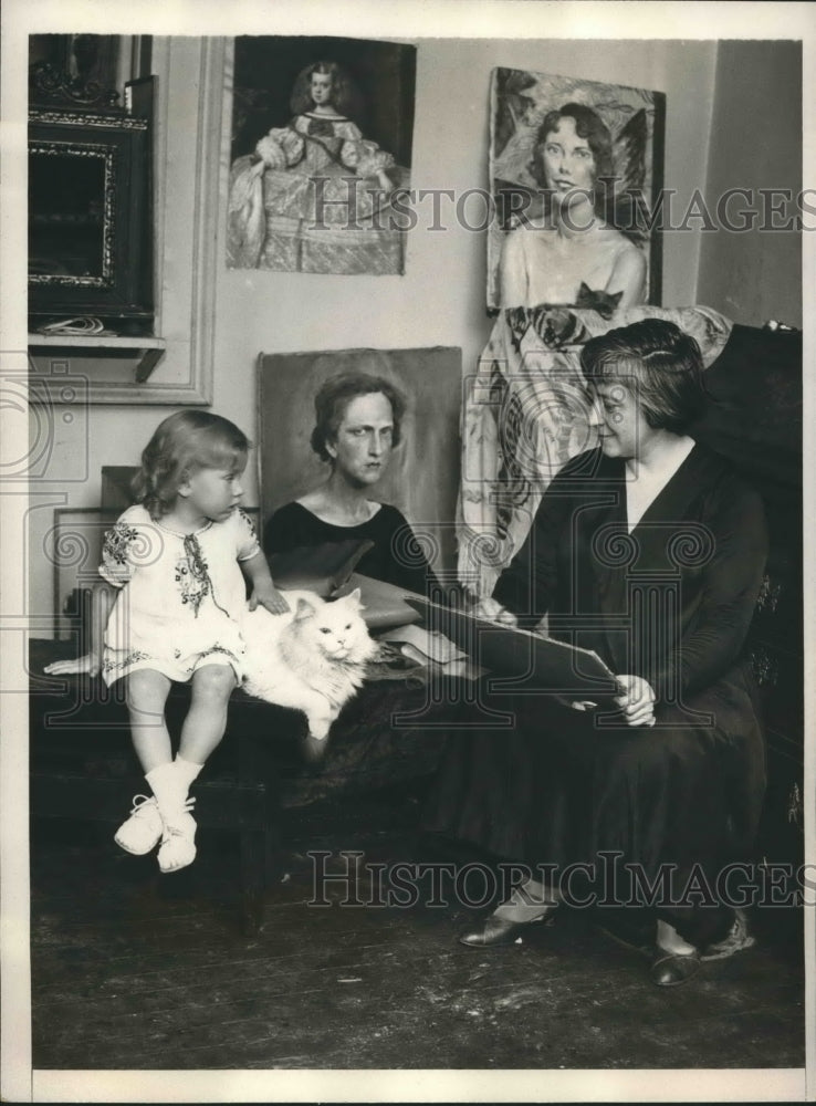 1931 Press Photo Helen Peale noted artist facing eviction from her studio in NY