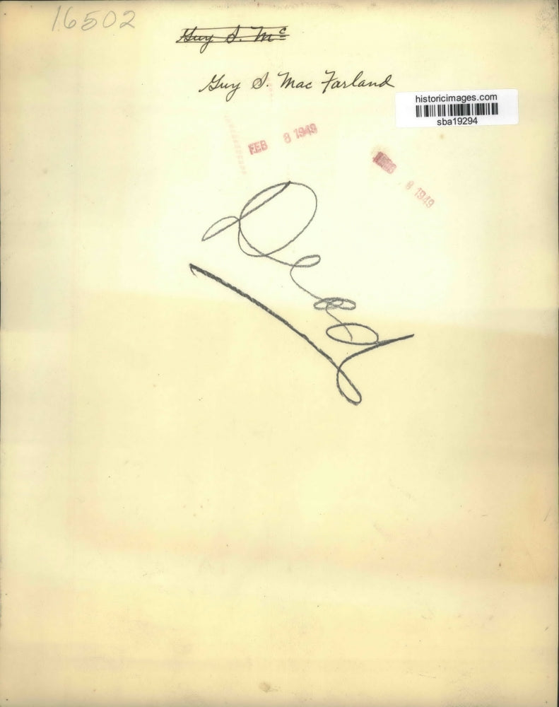 1948 Press Photo Mr Guy S MacFarand poses for his portrait - sba19294