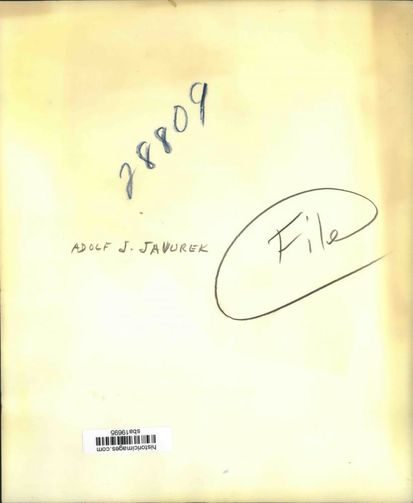 Press Photo Adolf J. Javurer arrested by officers - sba19695