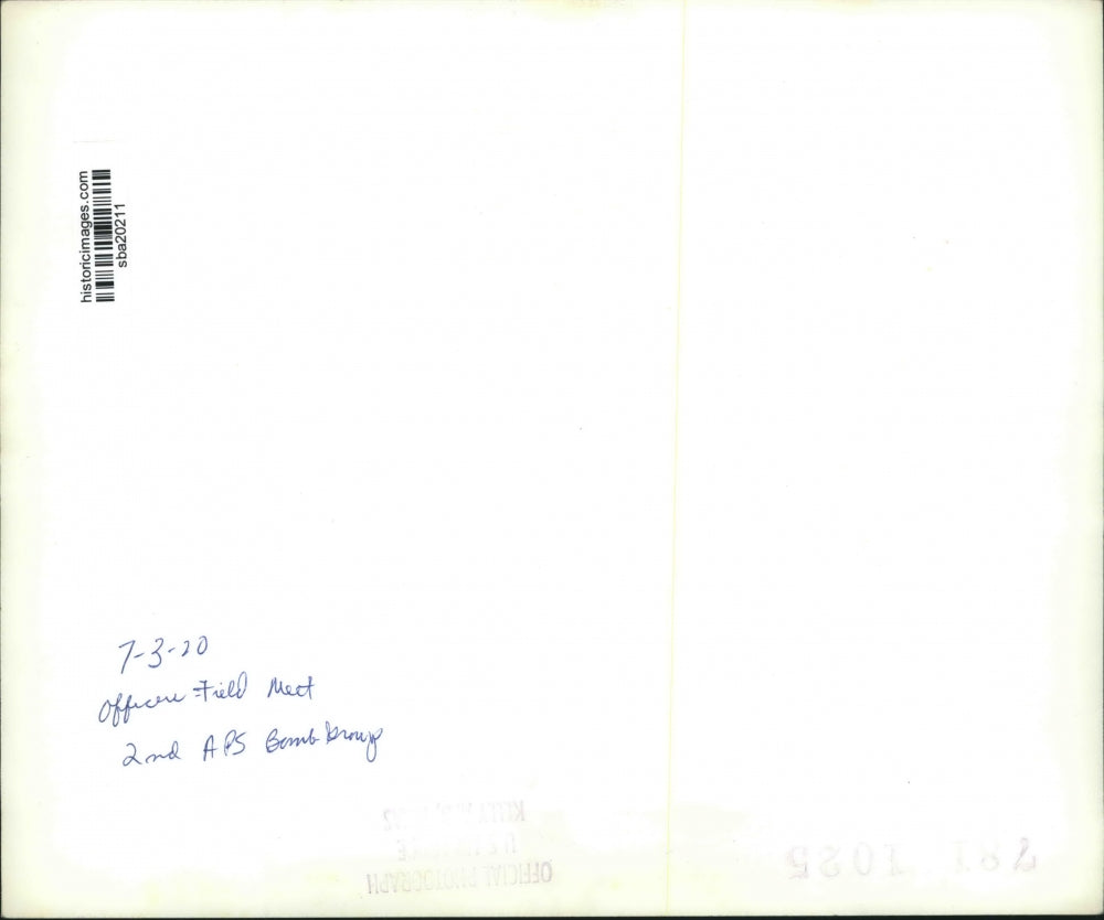 1920 Press Photo Officer Field Meet Second APS Bomb Group - sba20211