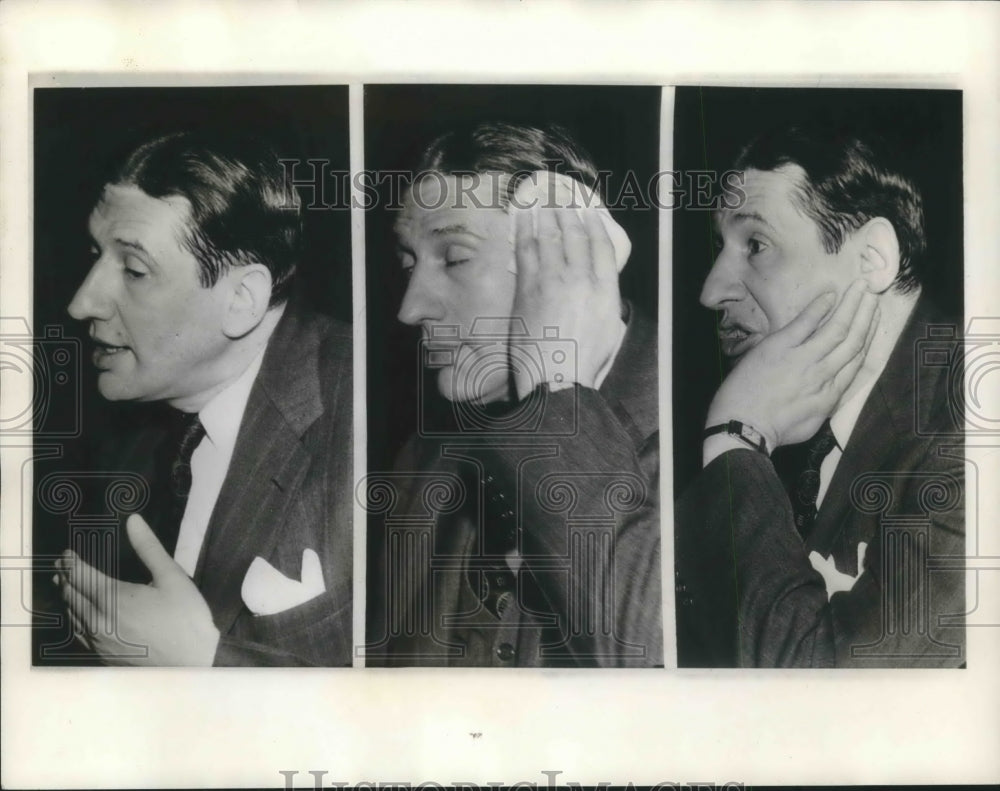 1941 Press Photo Charles West testifies to Senate Investigating Committee