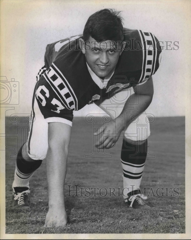 Press Photo Terry McIver Defensive Guard for McMurry College - sba20990- Historic Images