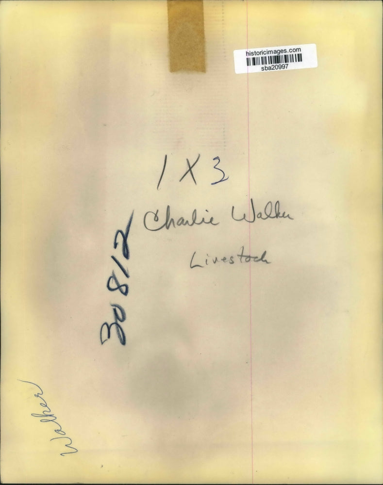 Press Photo Excellent study of Charlie Walker - sba20997