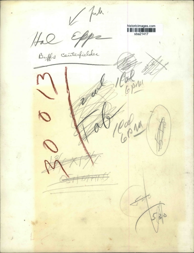 Press Photo Buffs Centerfielder Hal Epps - sba21417