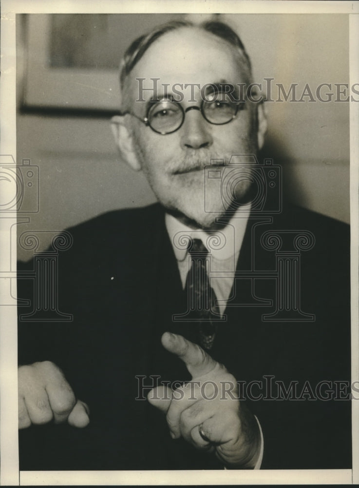 1932 Press Photo Walter Frear of Hawaii arrives San Francisco for a vacation