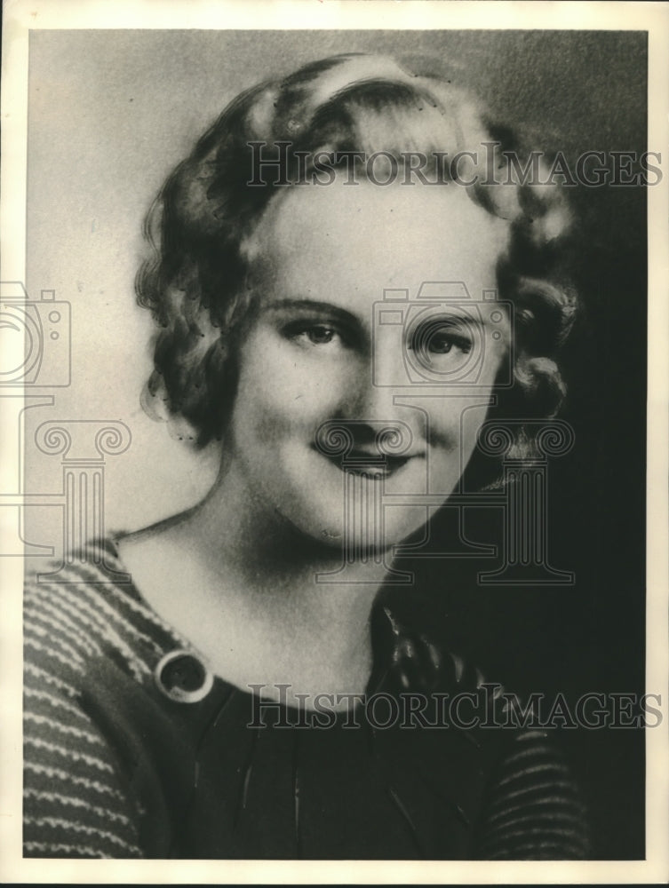 1938 Press Photo Marion Gilbert whose disappearance is shrouded in mystery