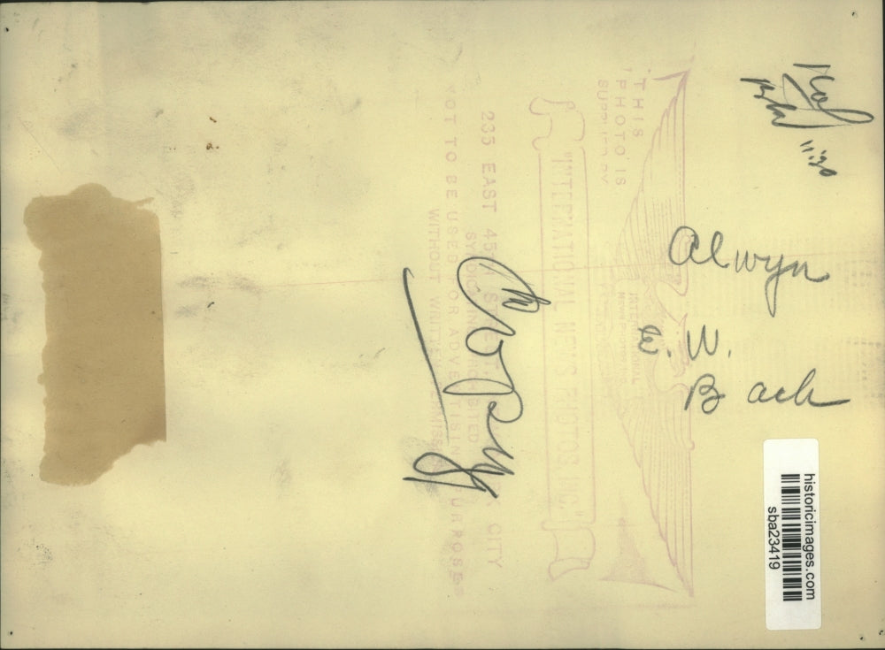 Press Photo EW Bach - sba23419