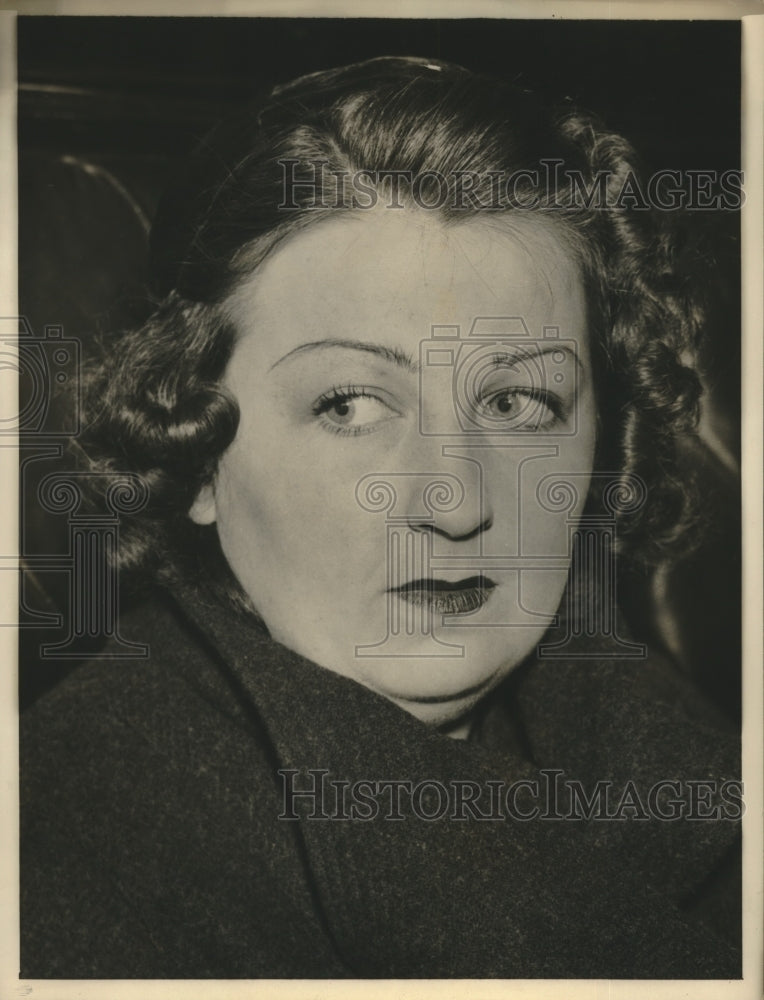 1937 Press Photo Mrs Renee Disser gives clue in kidnap case in Chicago