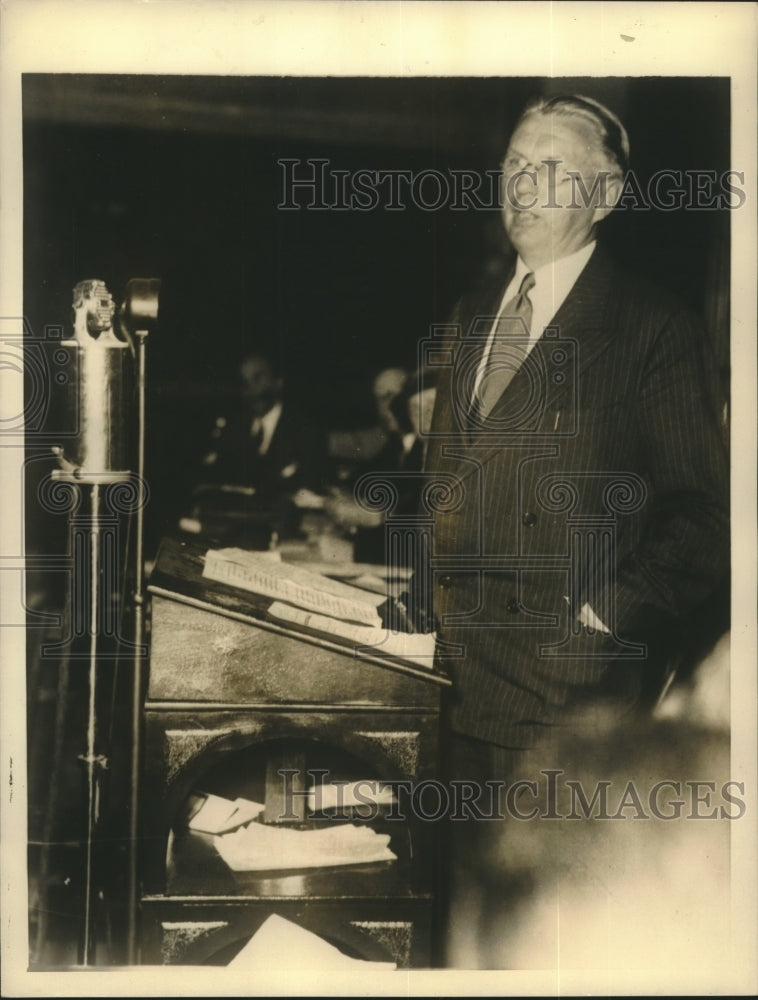 1934 Press Photo E. Harold Cluelett named Republican candidate for senate seat
