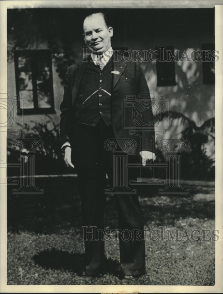 1934 Press Photo William E. Gettle kidnapping victim rescued by the police