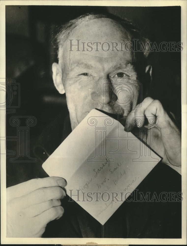1938 Press Photo Edward W.Detrick give his right eye to a boy Roger Laverty