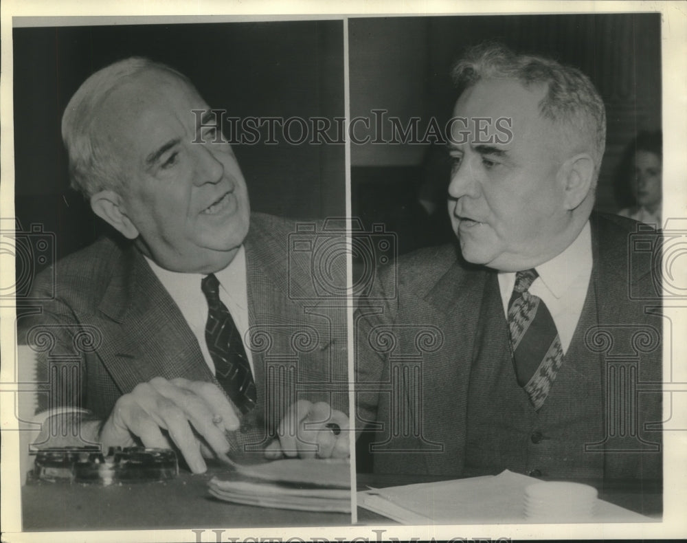 1939 Press Photo Rep. John Dempsey and Rep. Noah Mason at Dies Hearing