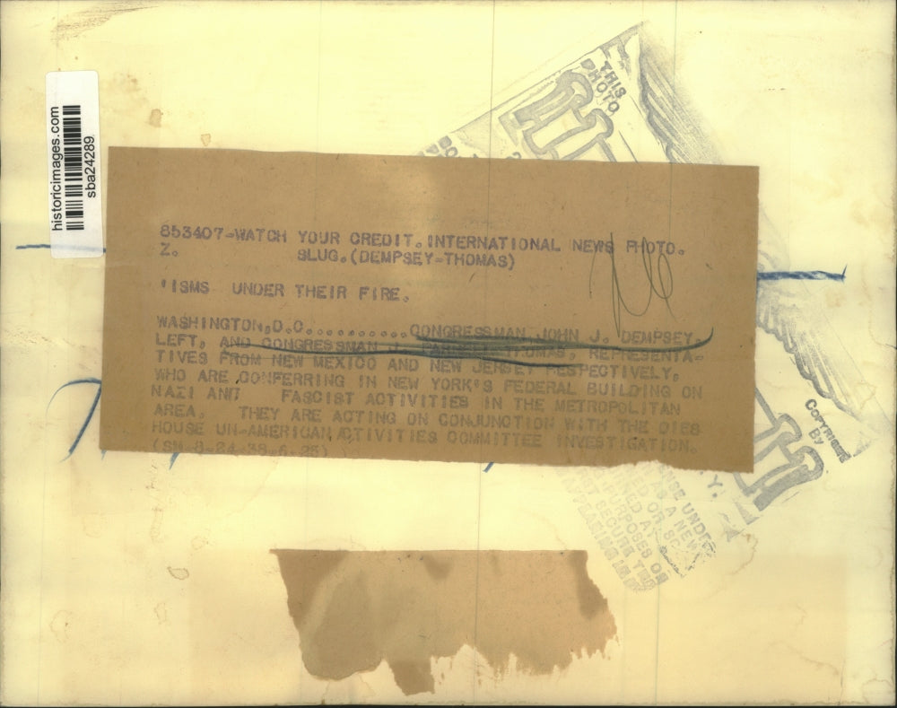 1938 Press Photo Representatives confer in Federal building on Nazi Activities