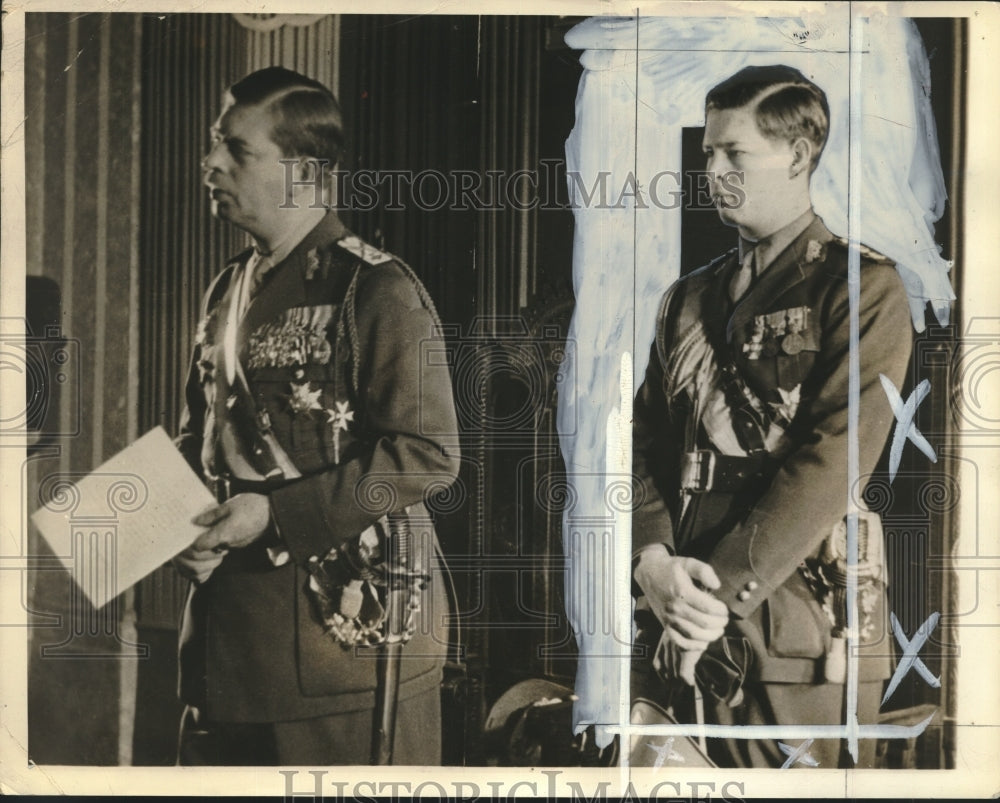 Press Photo Michael shown in a Military uniform - sba24302- Historic Images